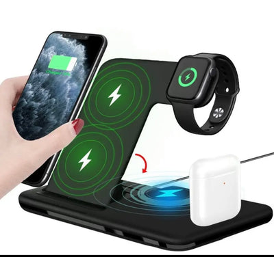 3 In 1 Wireless Charger For iPhone 14 13 12 Pro Max Mini 11 XS XR X 8, AirPods,Apple Watch 8 7 6